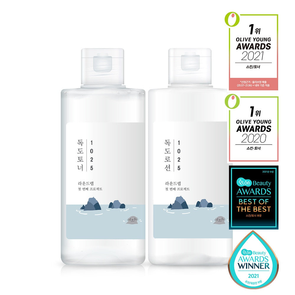 ROUND LAB 1025 Dokdo Toner 200ml + Lotion 200ml SET